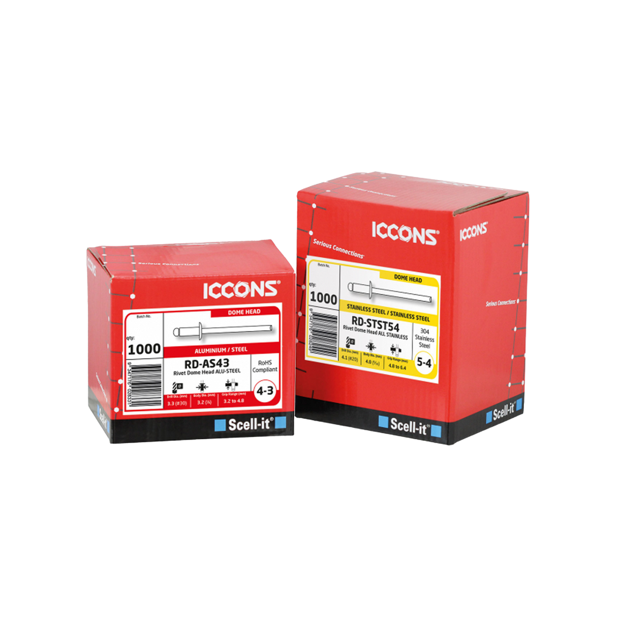 Stainless Steel - Dome Head Rivets