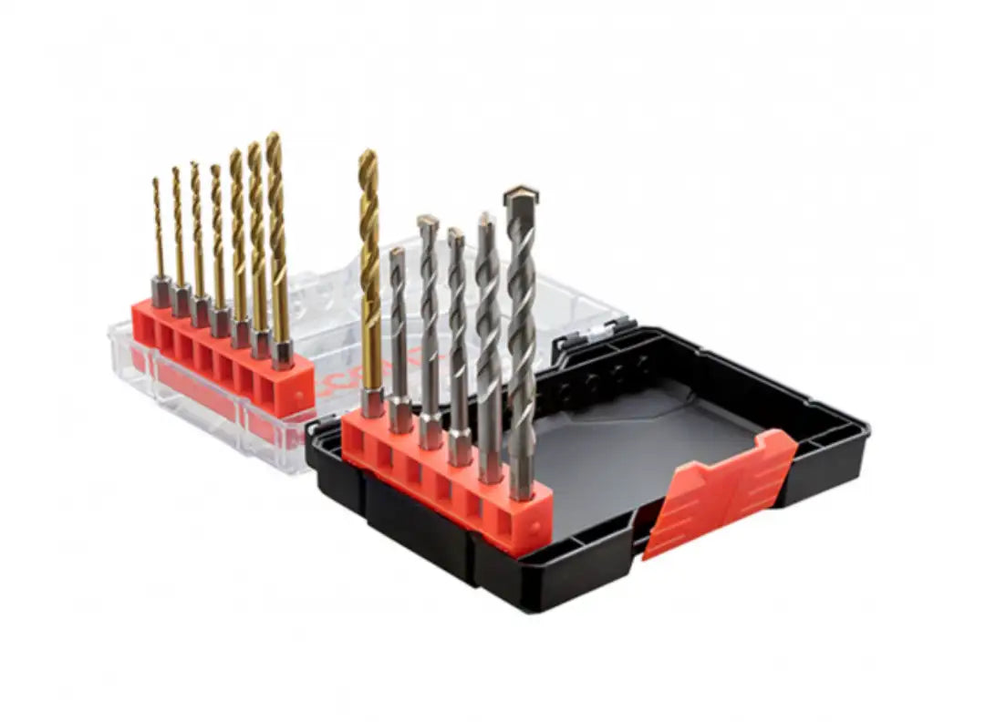 ICCONS HSS-TS Hex Shank Titanium and Hex Shank Masonry Drill Kit 13 Pce