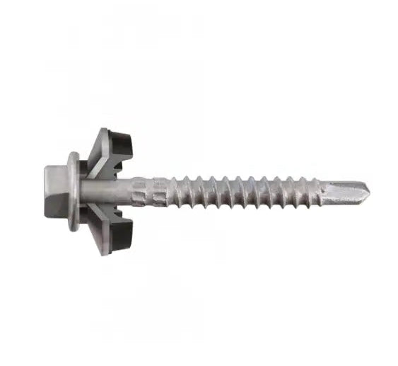 Self Drilling Screw - Hex Top Grip Cyclonix Class 4 - Coarse Thread - Washered