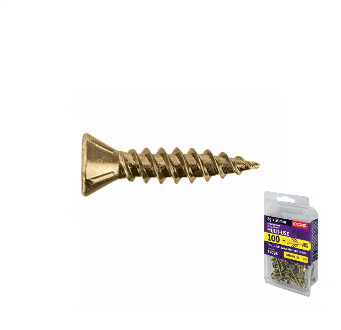 Trade Pack - Needle Point Csk Villaboard - Self Embedding Head