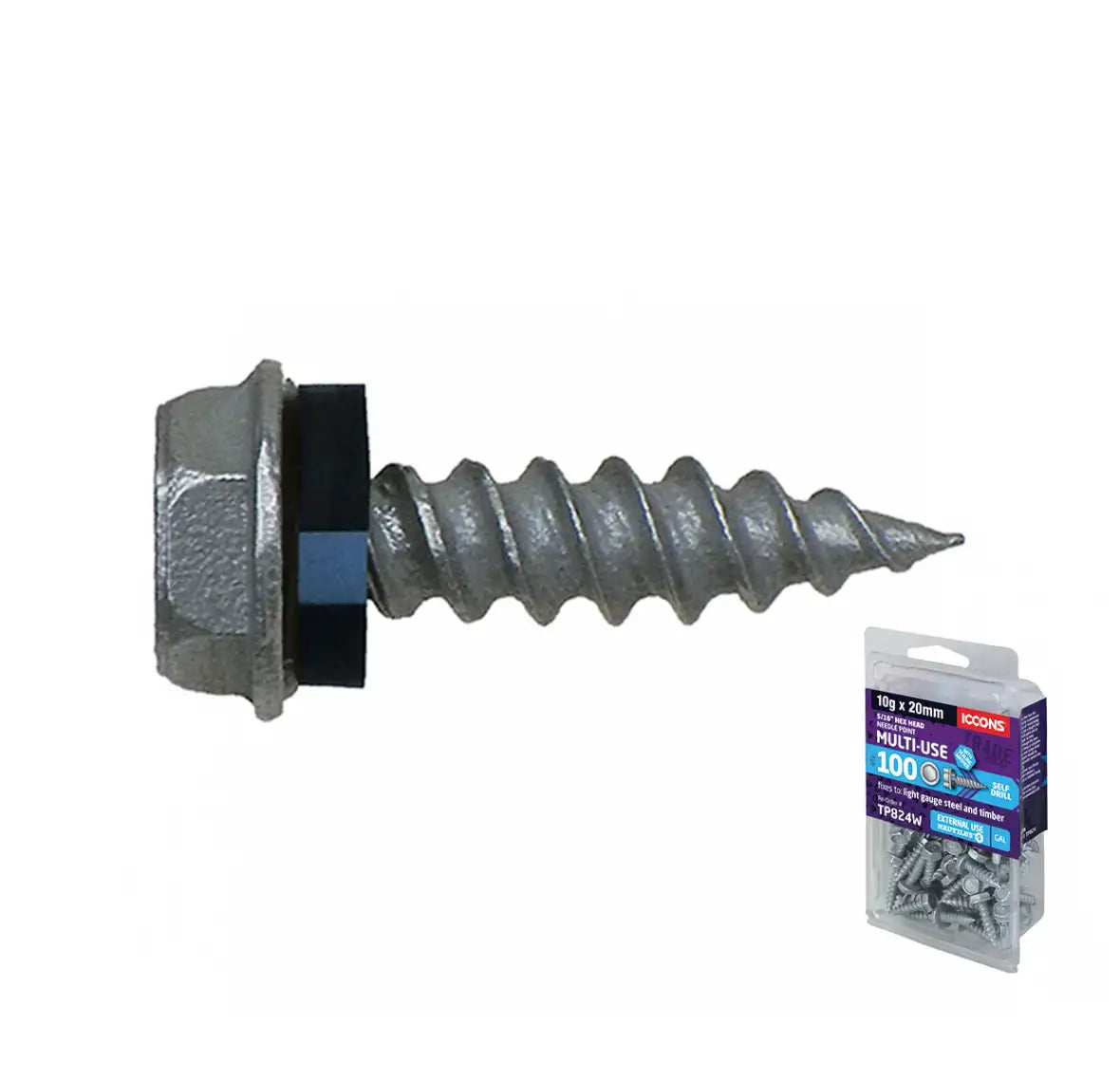 Trade Pack - Needle Point Hex Head with Sealing Washer