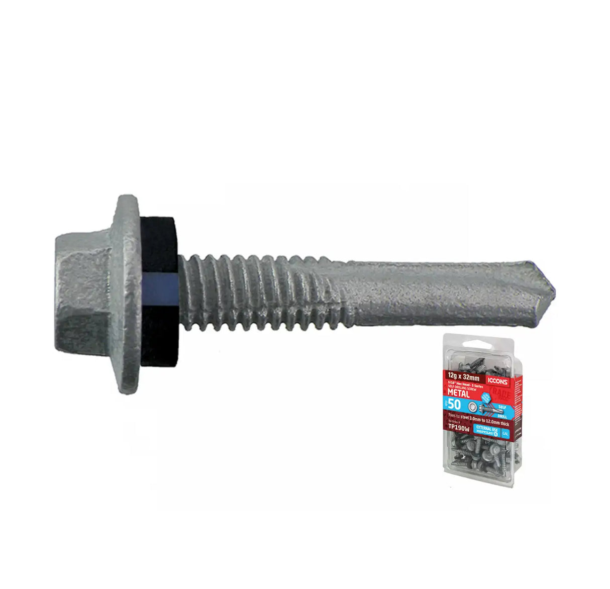 Trade Pack - Self Drilling Hex 5 Series with Sealing Washer - Fine Thread