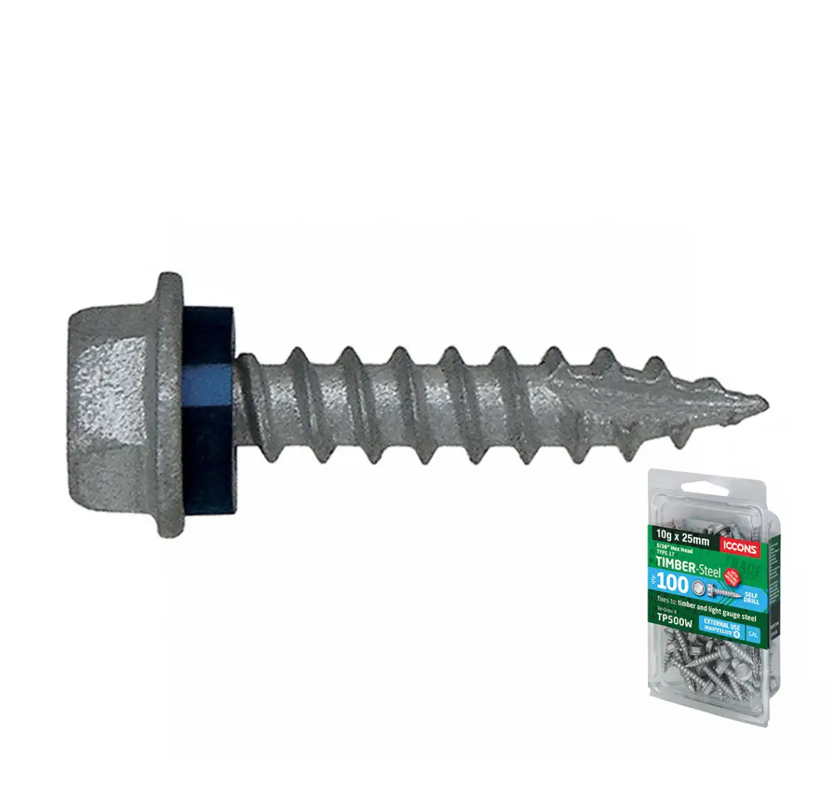 Trade Pack - Type 17 Hex with Sealing Washer - Coarse Thread