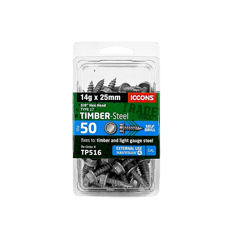 Trade Pack - Type 17 Hex - Coarse Thread