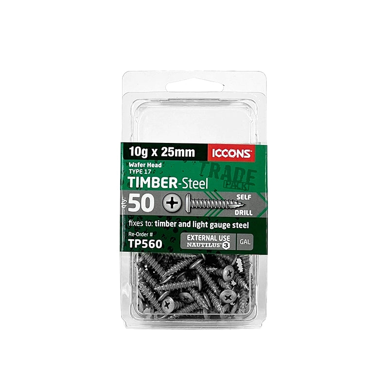 Trade Pack - Type 17 Wafer Head - Coarse Thread