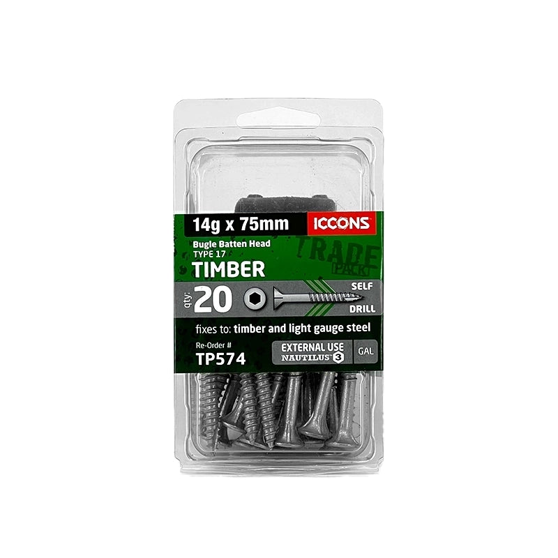 Trade Pack - Type 17 Bugle Batten - Coarse Thread