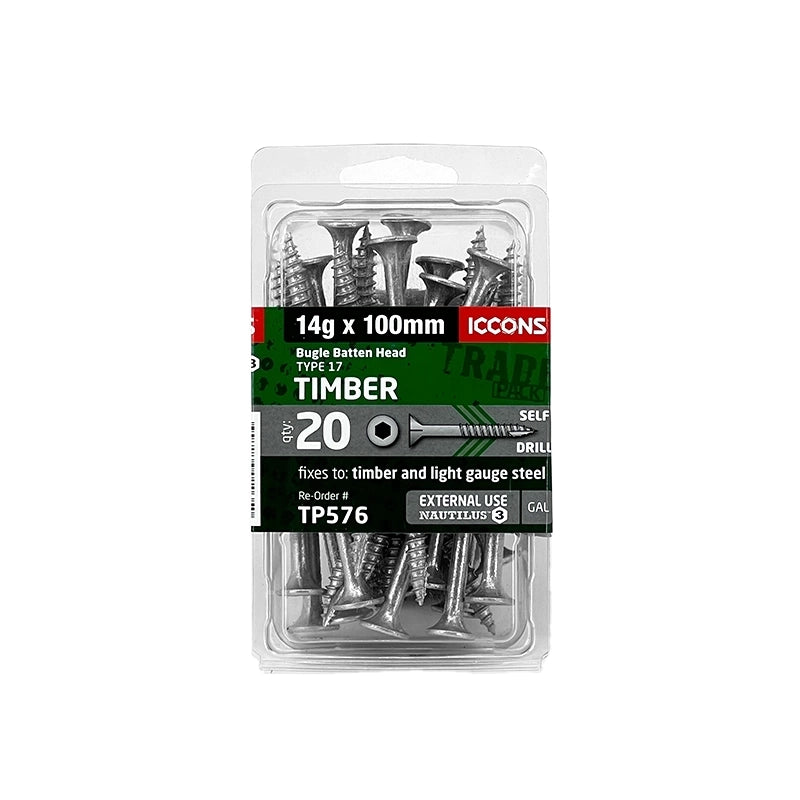 Trade Pack - Type 17 Bugle Batten - Coarse Thread