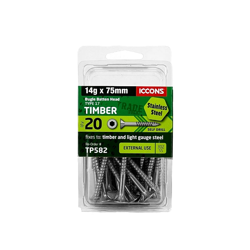 Trade Pack - Type 17 Bugle Batten - Coarse Thread