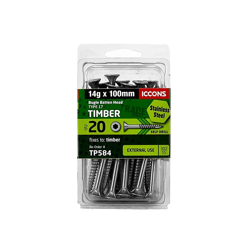 Trade Pack - Type 17 Bugle Batten - Coarse Thread