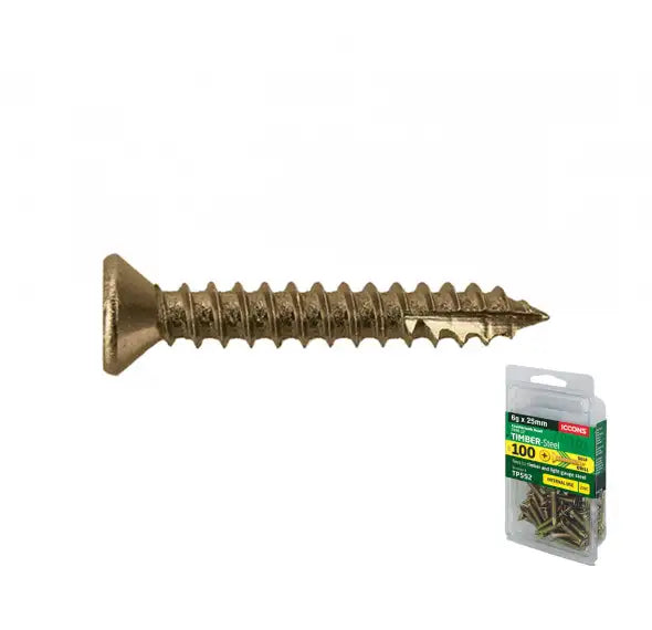 Trade Pack - Type 17 Countersunk Head - Coarse Thread