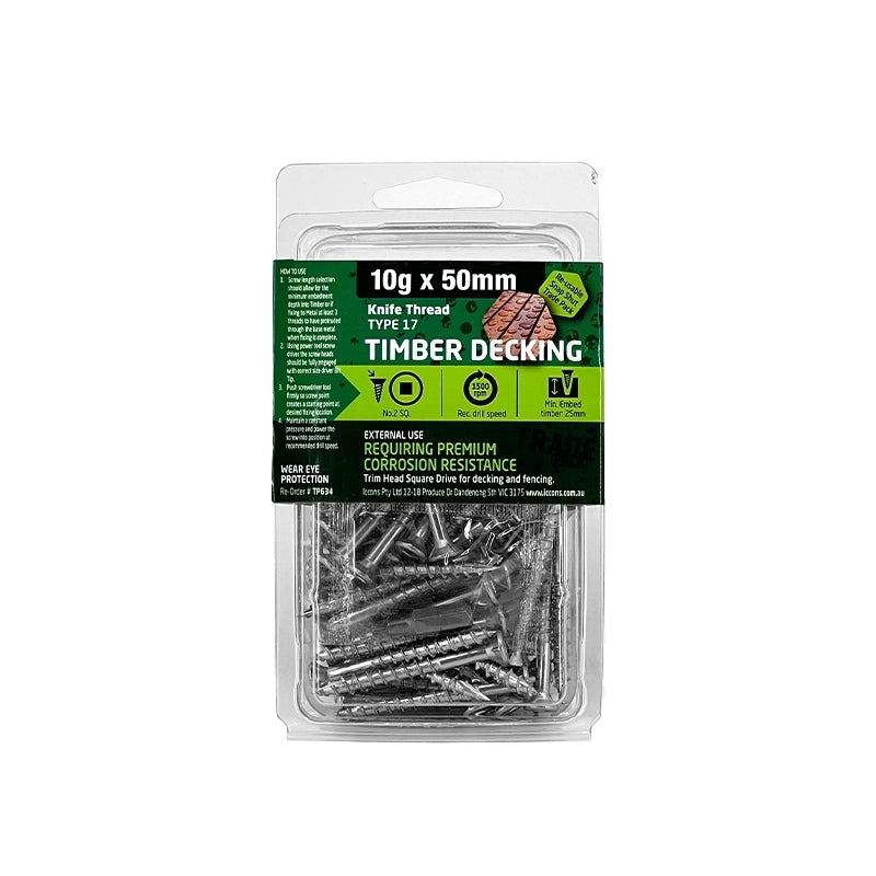 Trade Pack - Knife Thread Decking Screw - Coarse Thread