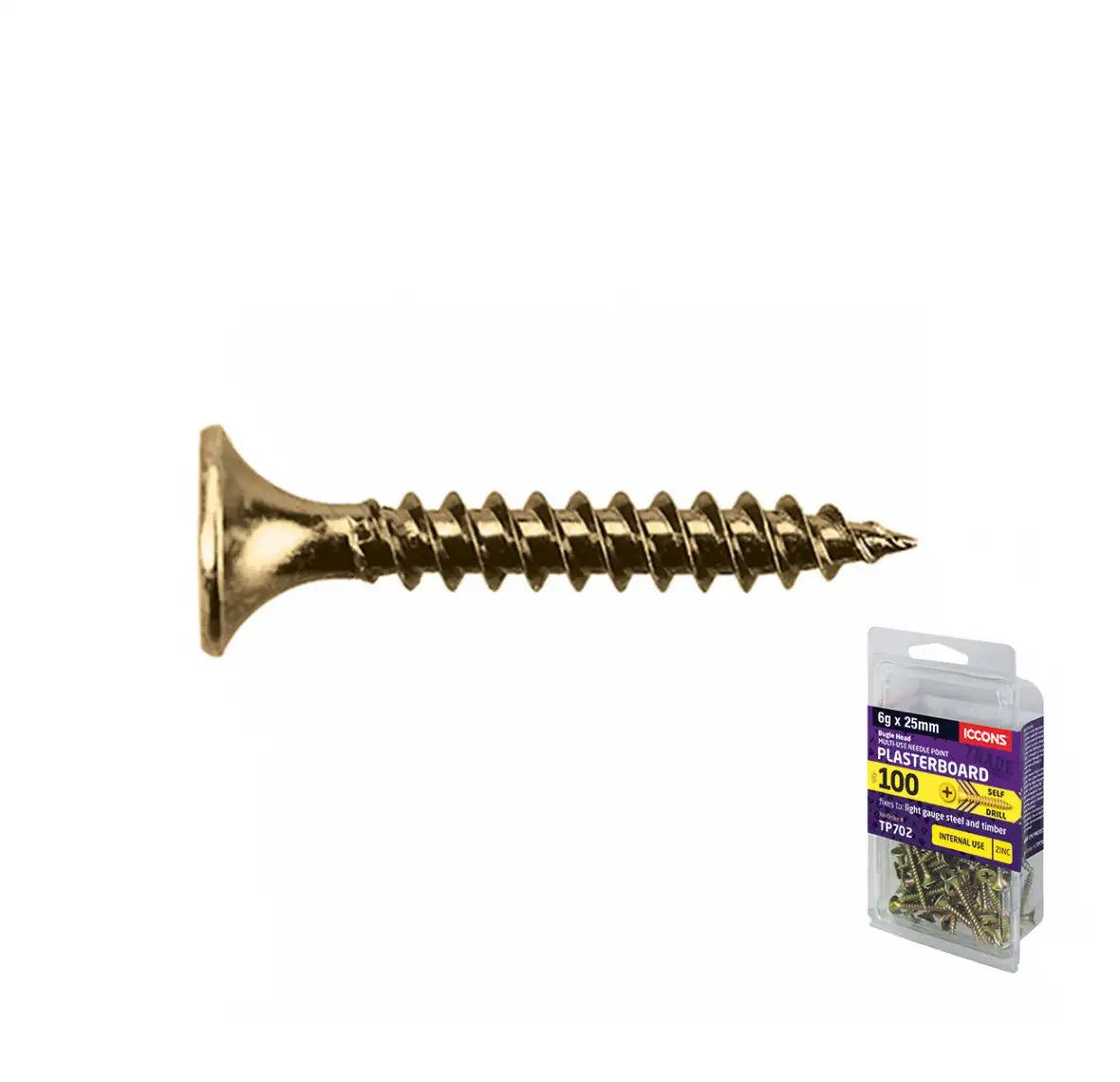 Trade Pack - Needle Point Bugle Head - Fine Thread (For Fixing Plasterboard)