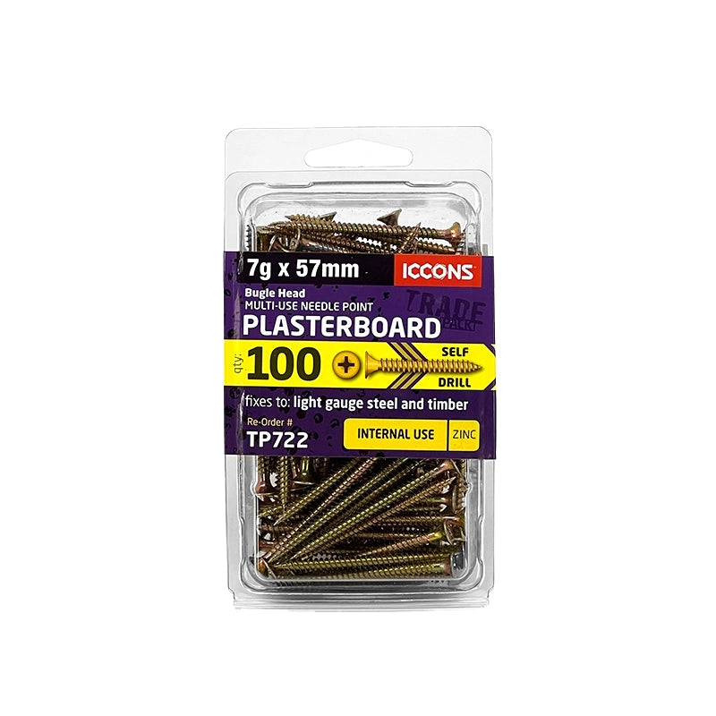 Trade Pack - Needle Point Bugle Head - Fine Thread (For Fixing Plasterboard)