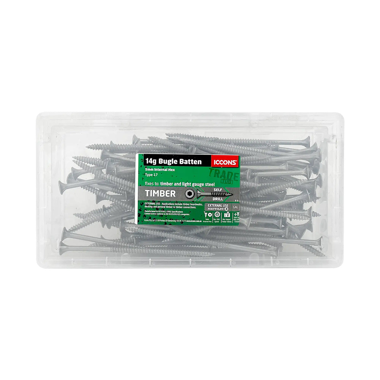 Trade Tub - Type 17 Bugle Batten - Coarse Thread