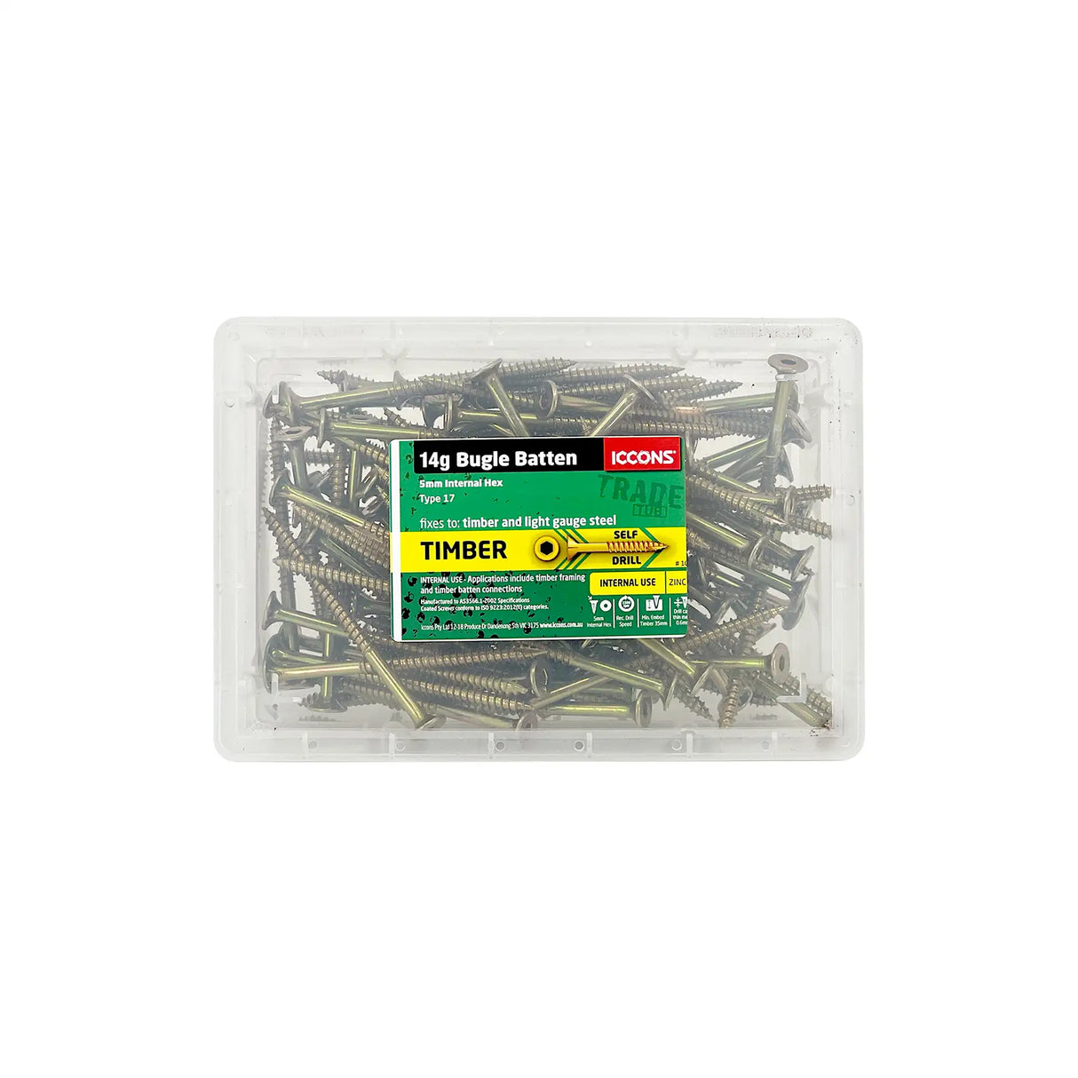 Trade Tub - Type 17 Bugle Batten - Coarse Thread