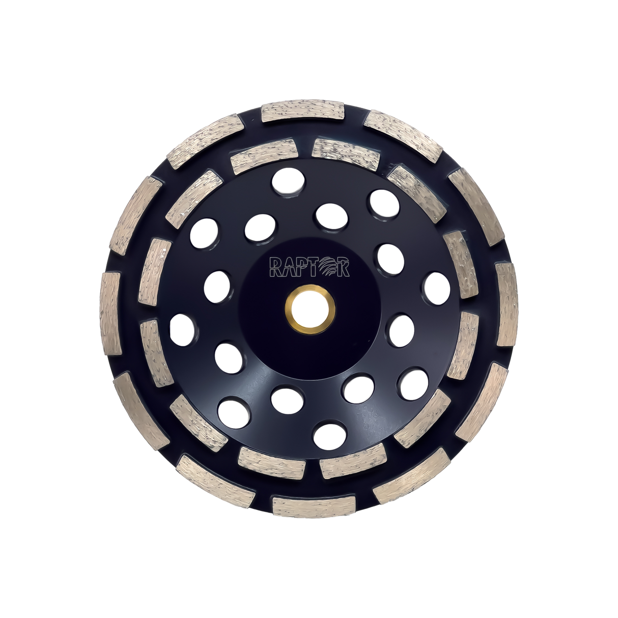 Double Row Diamond Grinding Cup for Concrete & Masonry - Blue