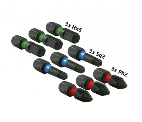 10 Piece Impact Bit Kit