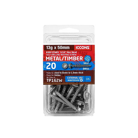 Trade Pack - Roof-Stars - Metal Roof Sheet To Steel Or Timber Battens