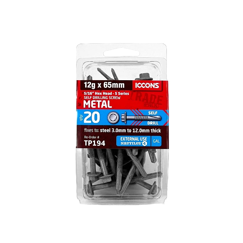 Trade Pack - Self Drilling Hex 5 Series - Fine Thread