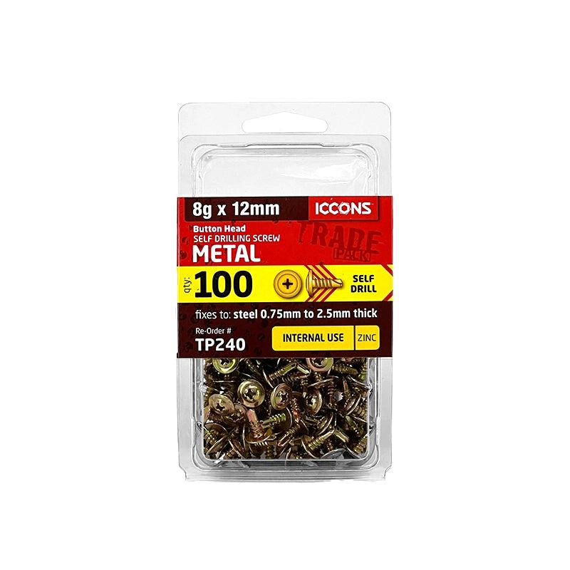 Trade Pack - Self Drilling Button Head - Coarse Thread