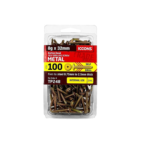 Trade Pack - Self Drilling Button Head - Coarse Thread