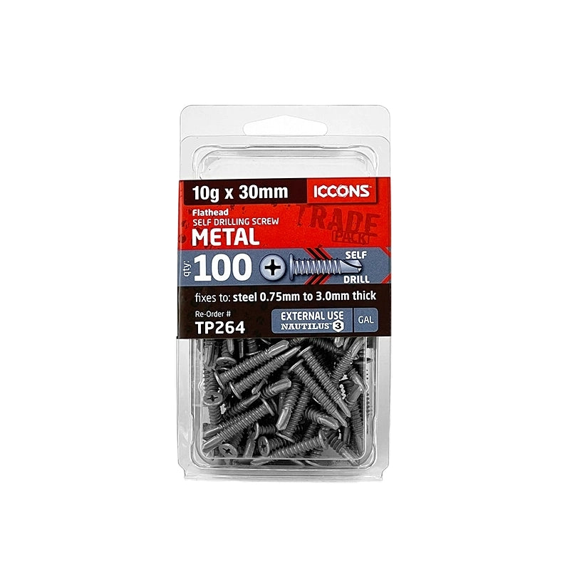Trade Pack - Self Drilling Flathead - Coarse Thread
