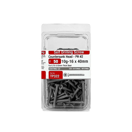 Trade Pack - Self Drilling Countersunk Head - Coarse Thread
