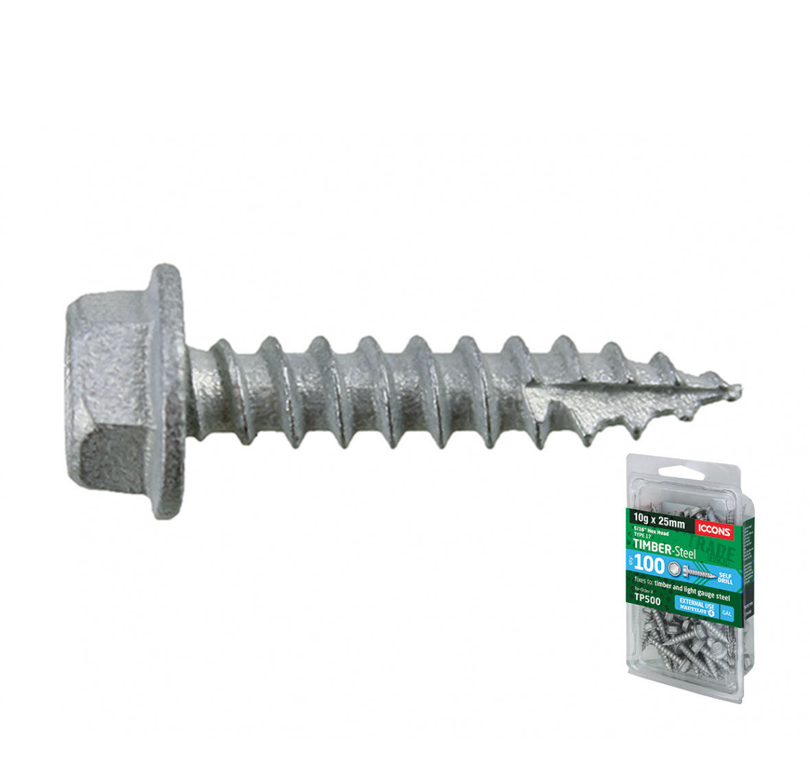 Trade Pack - Type 17 Hex - Coarse Thread