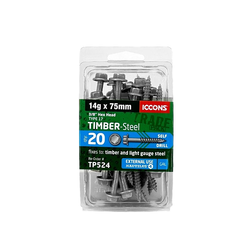 Trade Pack - Type 17 Hex - Coarse Thread
