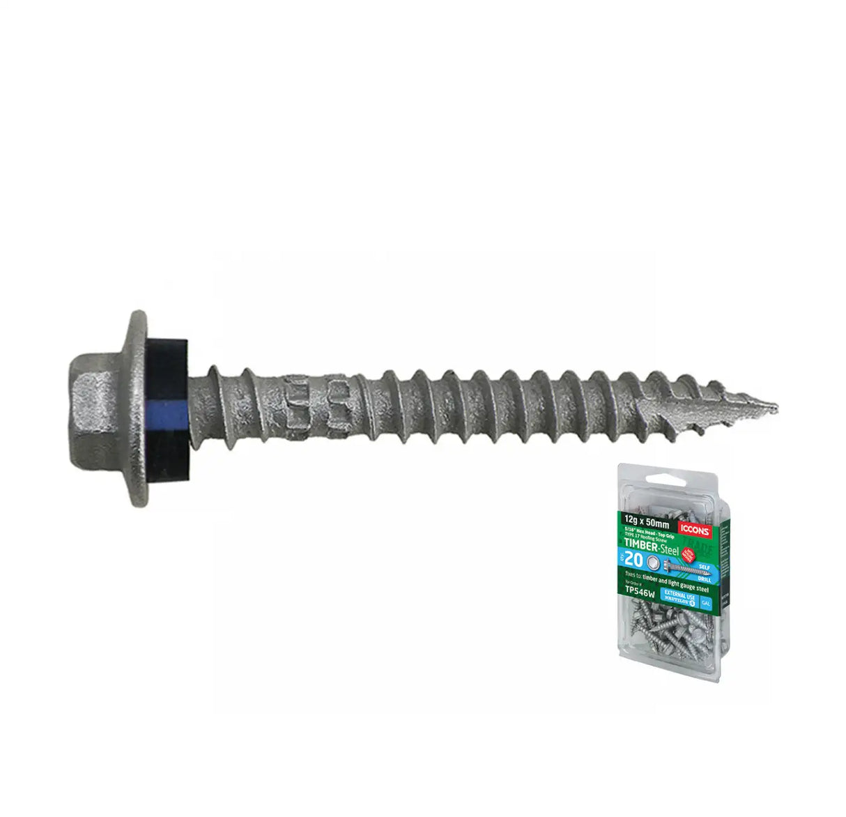 Trade Pack - Type 17 Hex Top Grip with Sealing Washer - Coarse Thread