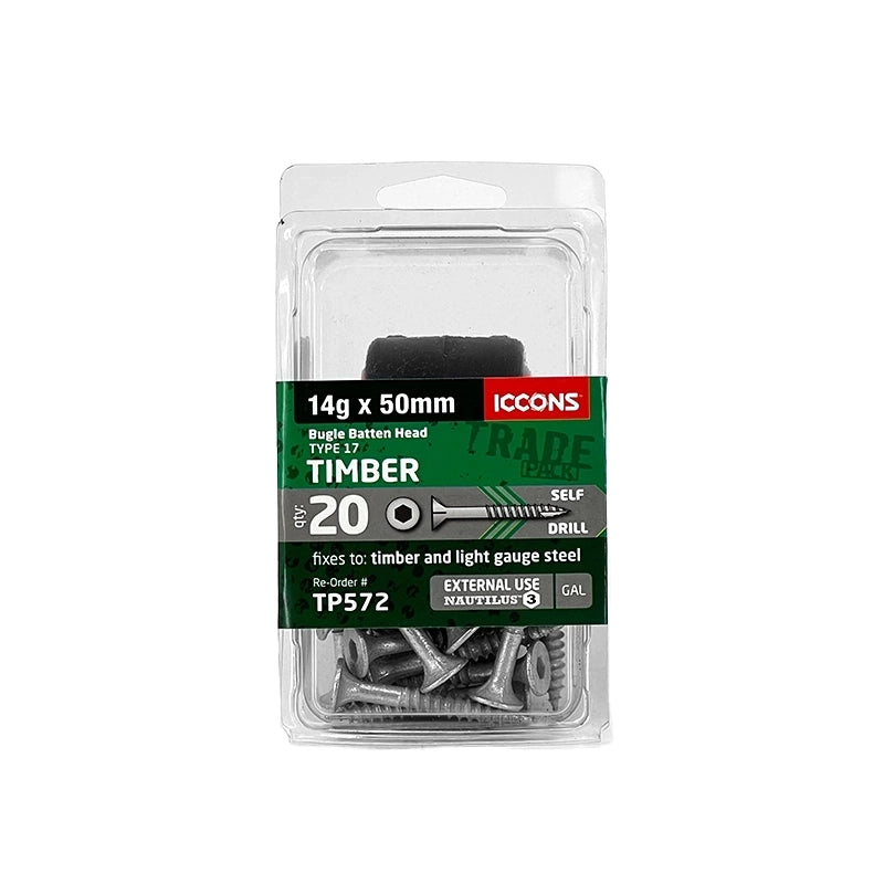 Trade Pack - Type 17 Bugle Batten - Coarse Thread