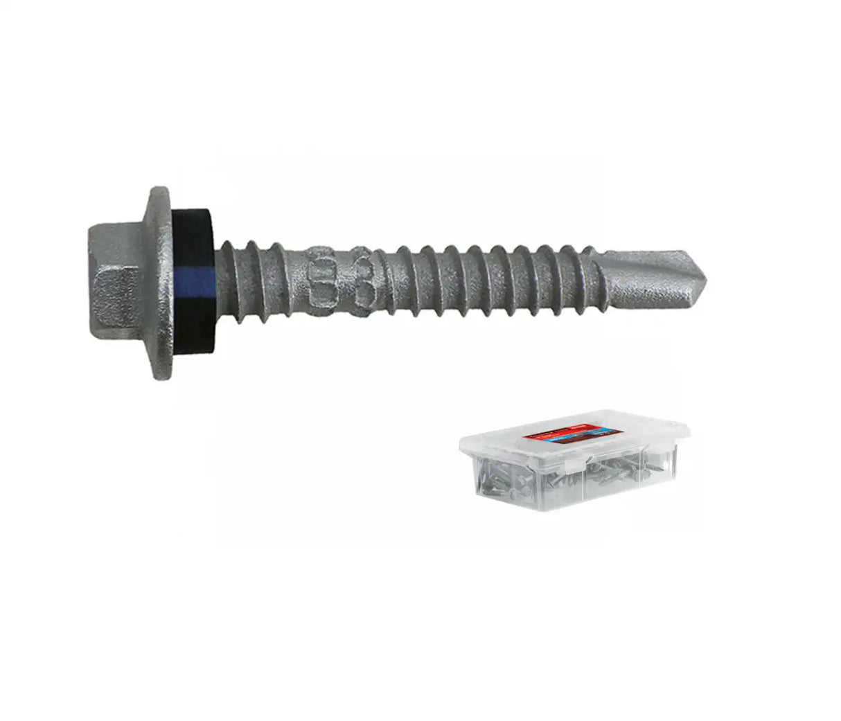 Trade Tub - Self Drilling Hex Top Grip with Sealing Washer - Coarse Thread