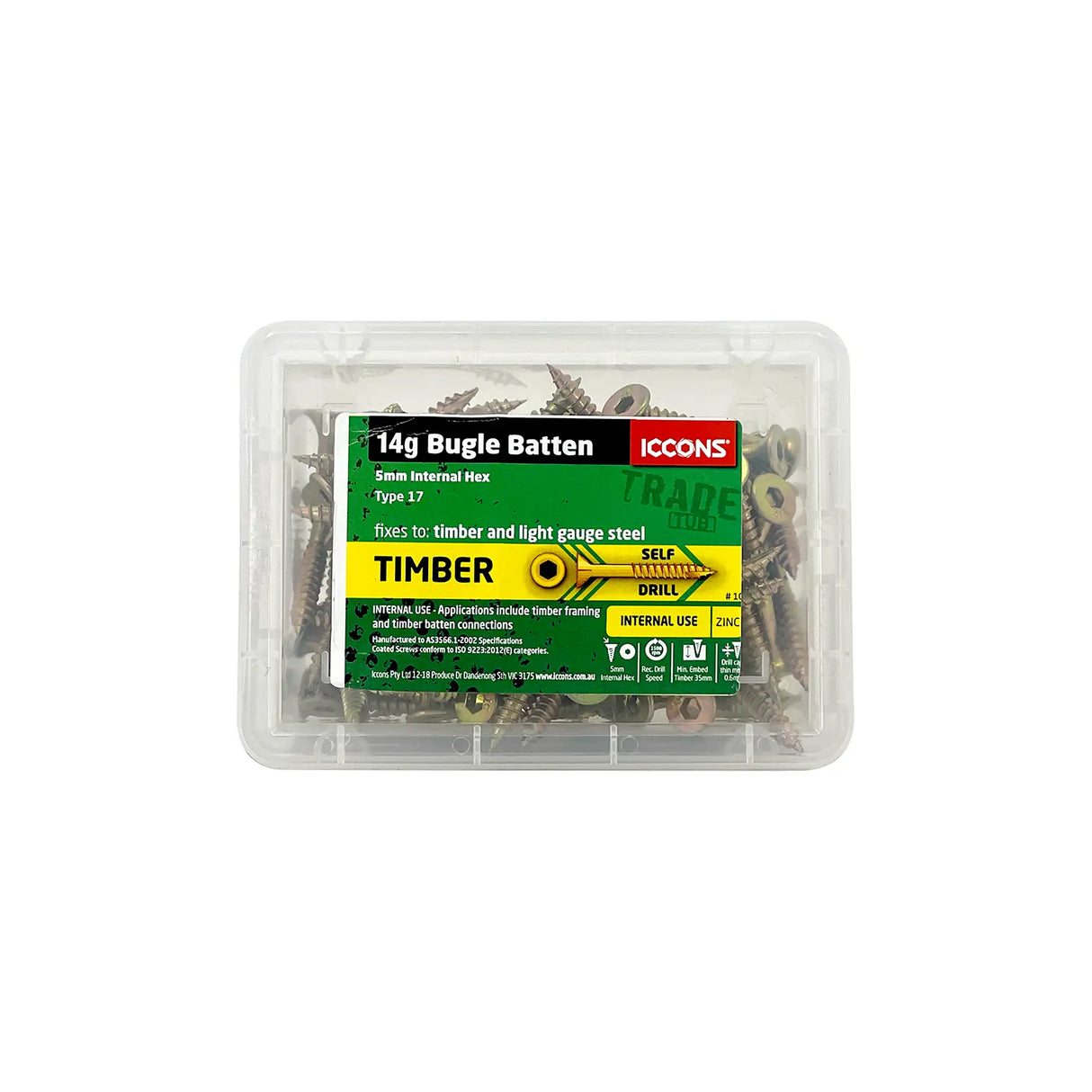 Trade Tub - Type 17 Bugle Batten - Coarse Thread