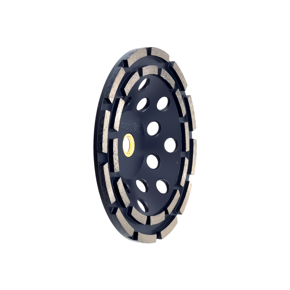 Double Row Diamond Grinding Cup for Concrete & Masonry - Blue