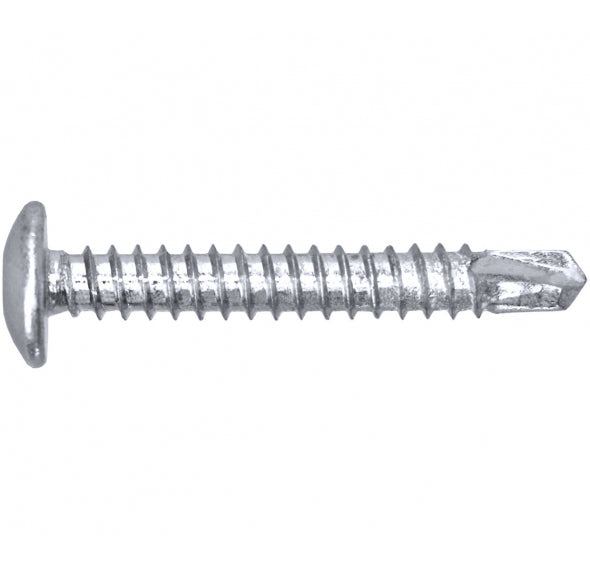 Self Drilling Mushroom Head - Stainless Steel - Coarse Thread